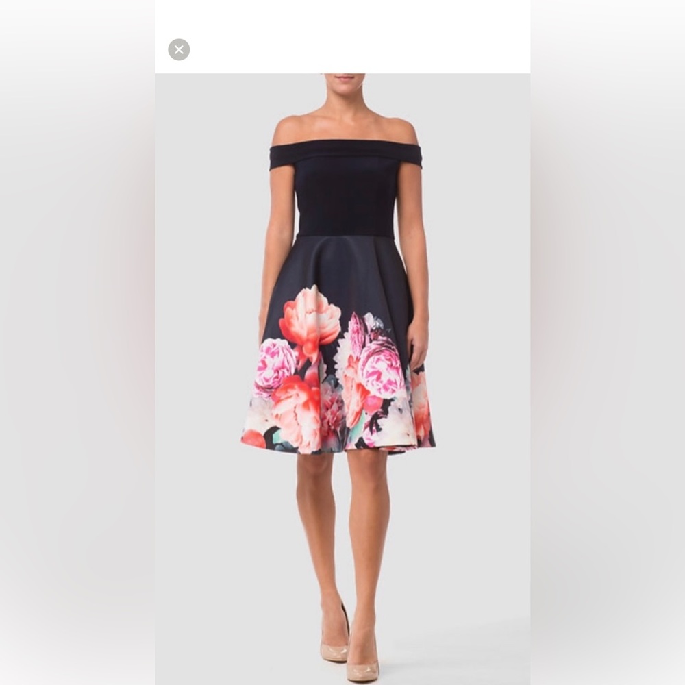 New with Tags Joseph Ribkoff Navy Floral Dress
